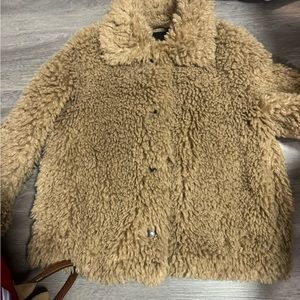 zara furry coat